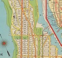 Upper Manhattan Map Vintage High Resolution 1928 Art | Etsy
