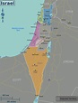 Israel Regionen Karte