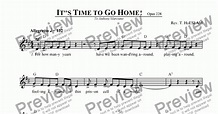 It's Time to Go Home! - Download Sheet Music PDF file