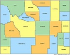 Printable Wyoming Maps | State Outline, County, Cities