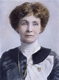 Emmeline Pankhurst /N(1858-1928). English Suffragist. Oil Over A ...