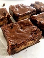 Homemade Reeses Peanut Butter Cup Brownies!