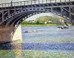 The Argenteuil Bridge and the Seine by Caillebotte