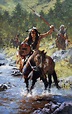 "A WARRIOR UNAFRAID" - oil on linen by C.Michael Dudash kp Native ...