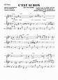 C’est Si Bon Sheet music for Accordion (Piano Trio) | Musescore.com