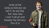 Photograph - Ed Sheeran (Lyrics) | Ed sheeran lyrics, Photograph ed ...