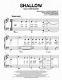 Shallow By Lady Gaga, - Digital Sheet Music For Score - Download ...