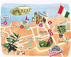 A map of Sorrento, Italy – License image – 10325357 Image Professionals