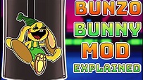 Bunzo Bunny Mod Explained in fnf (Poppy Playtime Chapter 2) - YouTube