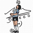 Como Dibujar A Maradona - Master Deformacion