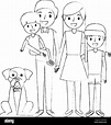 Imagen De Una Familia Para Colorear : Dibujo de Una familia para ...