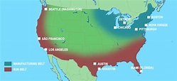 Estados Unidos (II) – Manufacturing Belt e Sun Belt – Geografia Opinativa