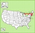 Springfield (Massachusetts) location on the U.S. Map - Ontheworldmap.com