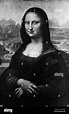 Leonardo da vinci mona lisa Imágenes de stock en blanco y negro - Alamy