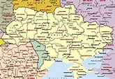 Ukraina - Peta Geografis Ukraina