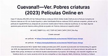 Cuevana!!—Ver. Pobres criaturas (2023) Películas Online en