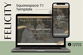 Squarespace 7.1 Template - Felicity | Website & App Templates ~ Creative Market