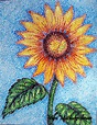 Pointillism sunflower | mypencilwork