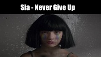 Sia - Never Give Up - Lyrics Video - YouTube