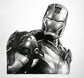 Iron Man; Pencil Sketch by Aaron King. Iron Man Drawing, Guy Drawing ...