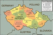 Map Of Prague And Surrounding Countries - Maps For You