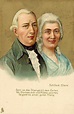 Johann Kaspar Schiller and Elisabeth Dorothea Kodweiss, the … stock ...