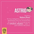 Astrid: Significado y origen de este poderoso nombre - Significado de ...