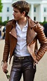 47 Stylish Brown Leather Jacket Outfits Ideas to Makes You Look ...