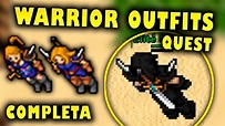 [TIBIA] - WARRIOR OUTFITS QUEST (COMPLETA) | WARRIOR OUTFIT (COMPLETO ...