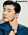 Park Seo Joon Models Montblanc Watches in Esquire Korea - POPdramatic