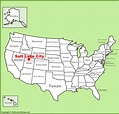 Salt Lake City location on the U.S. Map