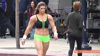 Danica Patrick Wears Muscle Suit for Super Bowl Commercial - YouTube