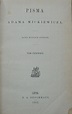 Adam Mickiewicz • Pisma Adama Mickiewicza [1862, komplet] - Literatura ...