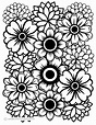 Large Flowers Coloring Pages - Coloring Home