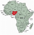 Nigéria localização no mapa de áfrica - Mapa da nigéria localização em ...