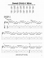 Sweet Child O' Mine Sheet Music | Guns N' Roses | Easy Guitar Tab