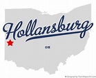 Map of Hollansburg, OH, Ohio