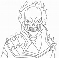 Ghost Rider 1 Coloring Page - Free Printable Coloring Pages for Kids