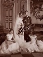Wedding portrait of Princess Elisabeth Marie of Bavaria and her second ...