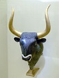 ANCIENT ART — Minoan rhyton in form of a bull. Photo taken by...