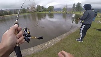 Fishing Glen Helen regional park - YouTube