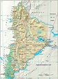 Mapa de Rutas y localidades de la Provincia del Neuquén - Argentina