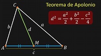 Demostración del Teorema de Apolonio o Teorema de la Mediana - YouTube