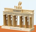 Brandenburger Tor 3D Holz Steckbausatz Bausatz / Kinder Bastelset ab 10 ...