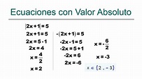 Ecuaciones con valor absoluto ejercicios resueltos paso a paso - YouTube