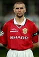 Portrait of Roy Keane of Manchester United lining up for the UEFA ...