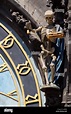 Skeleton of Death pulls the bell on the Astronomical Clock Old Town ...
