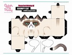 Papercraft Cat Template - Printable Word Searches