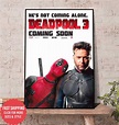 Deadpool 3 Canvas Poster, Deadpool and wolverine Poster, Deadpool new ...