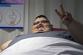 Homem mais gordo do mundo inicia longo caminho para recuperar a saúde ...